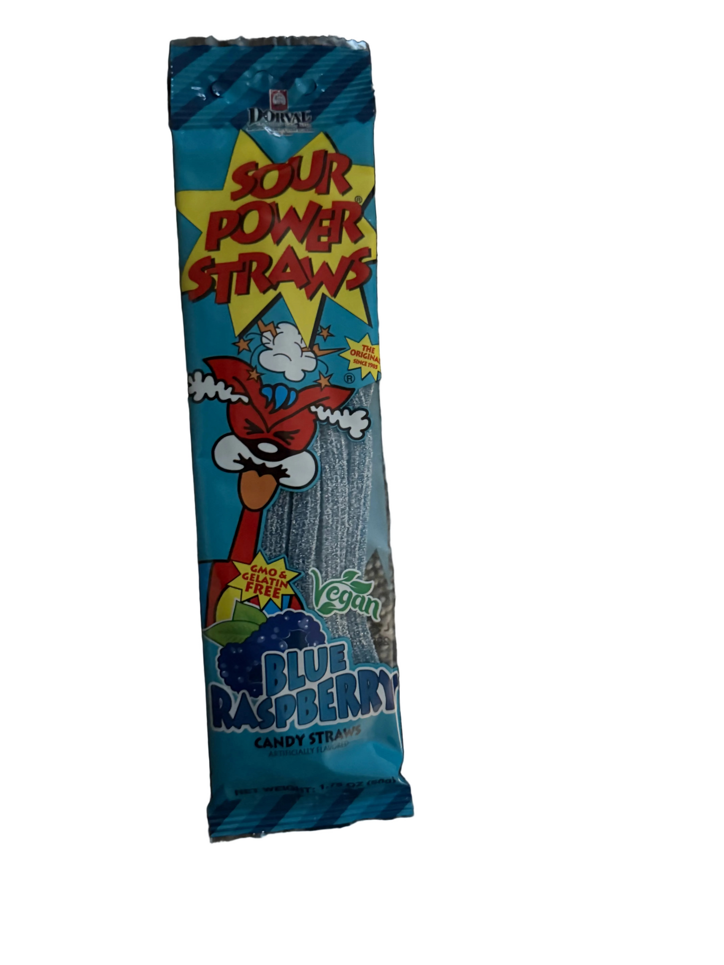 Blue Raspberry Sour Power Straws