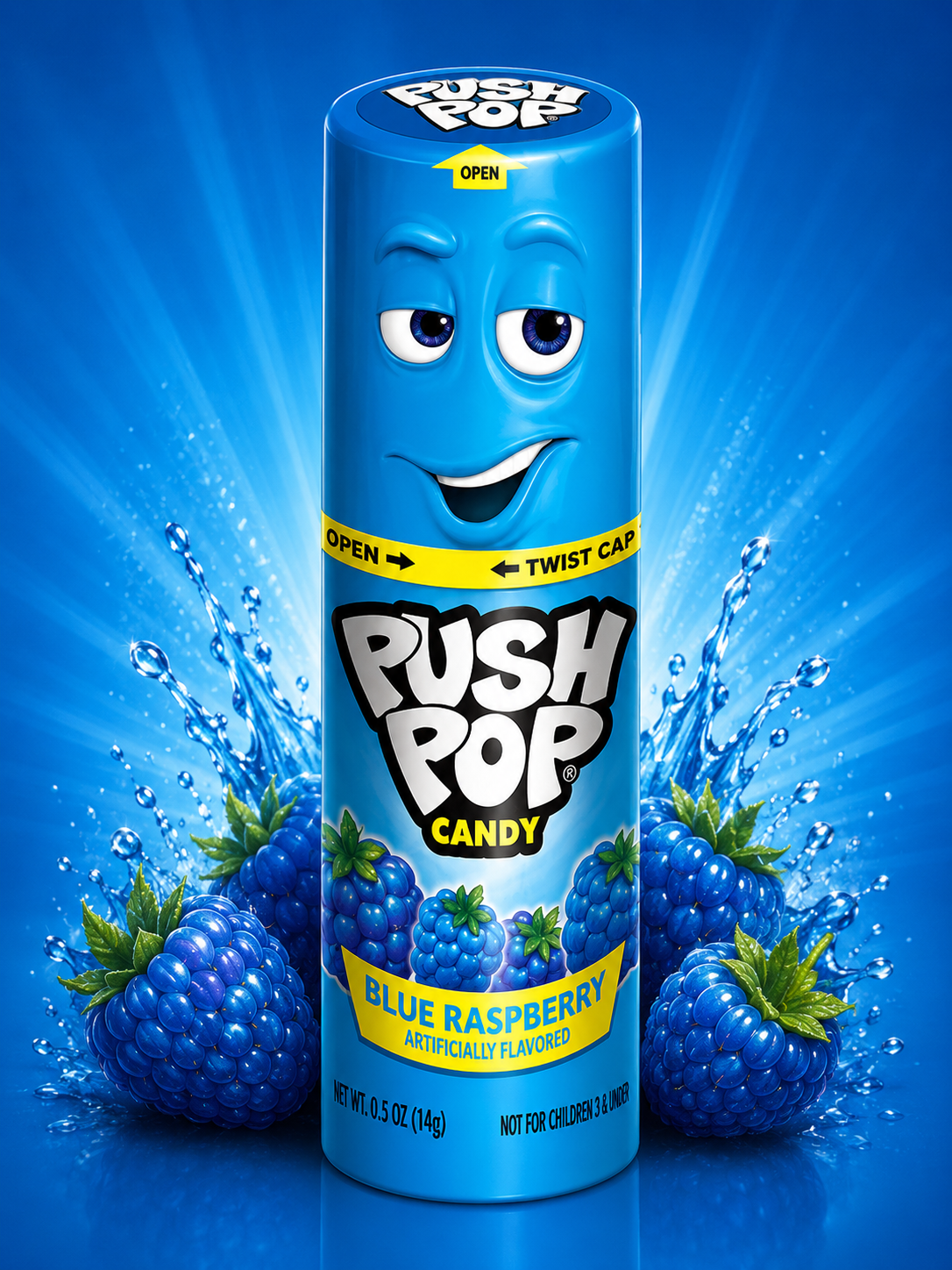 Blue Raspberry Push Pop